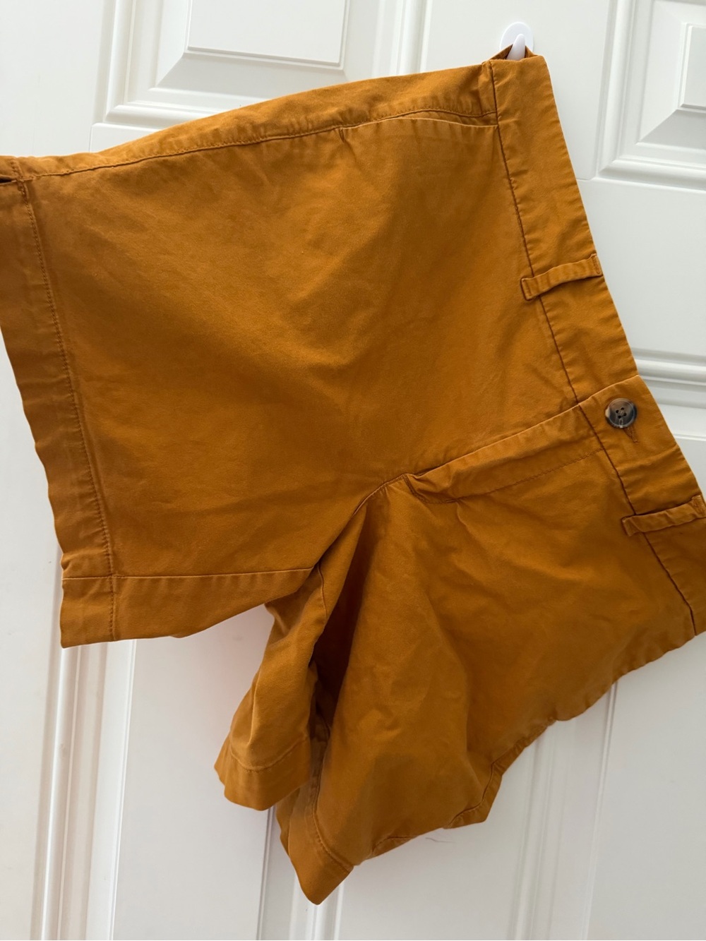 Old Navy Women's High-Rise Rust Orange Bermuda Shorts